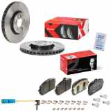 BREMBO Bremsscheibe 09.D770.1X + Bremsbelagsatz, Scheibenbremse P 50 152 + Warnkontakt, Bremsbelagverschleiß A 00 353