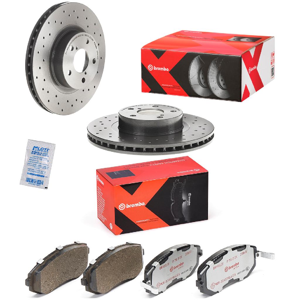 BREMBO Bremsscheibe 09.5674.2X + Bremsbelagsatz, Scheibenbremse P 78 013X