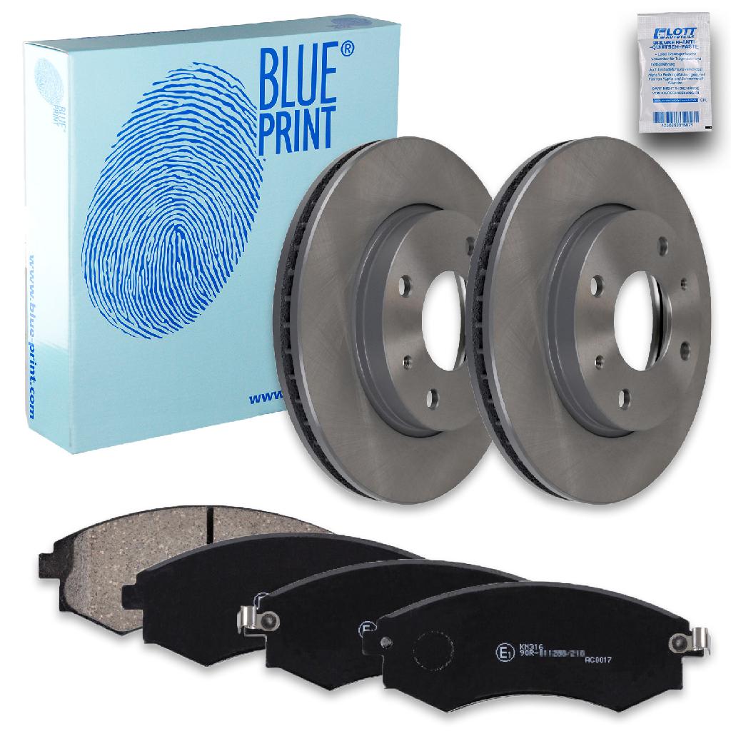 BLUE PRINT Bremsbelagsatz, Scheibenbremse ADG04233 + Bremsscheibe ADG04347