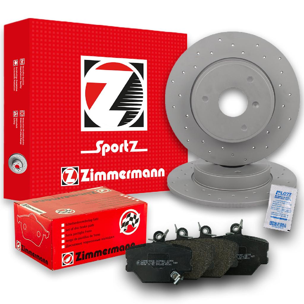 ZIMMERMANN Bremsscheibe 405.4102.52 + Bremsbelagsatz, Scheibenbremse 21999.160.1