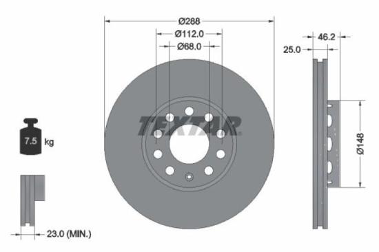 TEXTAR Bremsbelagsatz, Scheibenbremse 2301802 + Bremsscheibe 92057605 + Bremsscheibe 92057503 + Bremsbelagsatz, Scheibenbremse 2355401 Bild TEXTAR Bremsbelagsatz, Scheibenbremse 2301802 + Bremsscheibe 92057605 + Bremsscheibe 92057503 + Bremsbelagsatz, Scheibenbremse 2355401