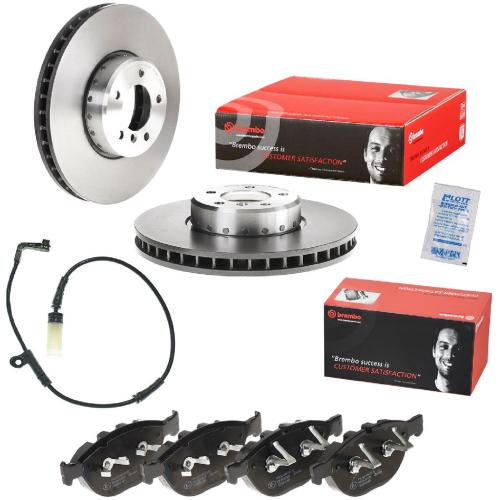 BREMBO Bremsscheibe 09.C393.13 + Bremsbelagsatz, Scheibenbremse P 06 047 + Warnkontakt, Bremsbelagverschleiß A 00 228 Bild BREMBO Bremsscheibe 09.C393.13 + Bremsbelagsatz, Scheibenbremse P 06 047 + Warnkontakt, Bremsbelagverschleiß A 00 228