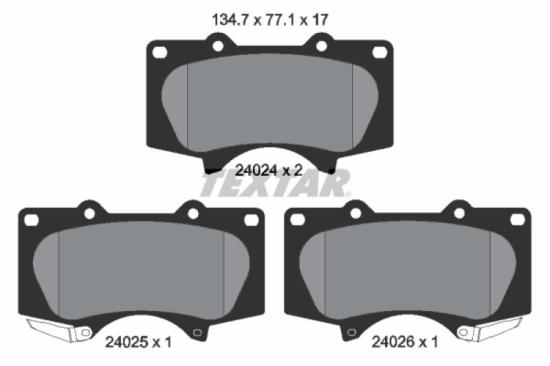 TEXTAR Bremsscheibe 92223903 + Bremsbelagsatz, Scheibenbremse 2402403 + Bremsbelagsatz, Scheibenbremse 2194701 + Bremsscheibe 92231003 Bild TEXTAR Bremsscheibe 92223903 + Bremsbelagsatz, Scheibenbremse 2402403 + Bremsbelagsatz, Scheibenbremse 2194701 + Bremsscheibe 92231003