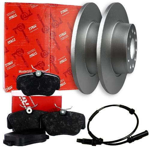 TRW Warnkontakt, Bremsbelagverschleiß GIC162 + Bremsscheibe DF4087S + Bremsbelagsatz, Scheibenbremse GDB1262 Bild TRW Warnkontakt, Bremsbelagverschleiß GIC162 + Bremsscheibe DF4087S + Bremsbelagsatz, Scheibenbremse GDB1262