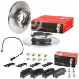 BREMBO Bremsscheibe 08.C241.20 + Warnkontakt, Bremsbelagverschleiß A 00 505 + Bremsbelagsatz, Scheibenbremse P 24 160