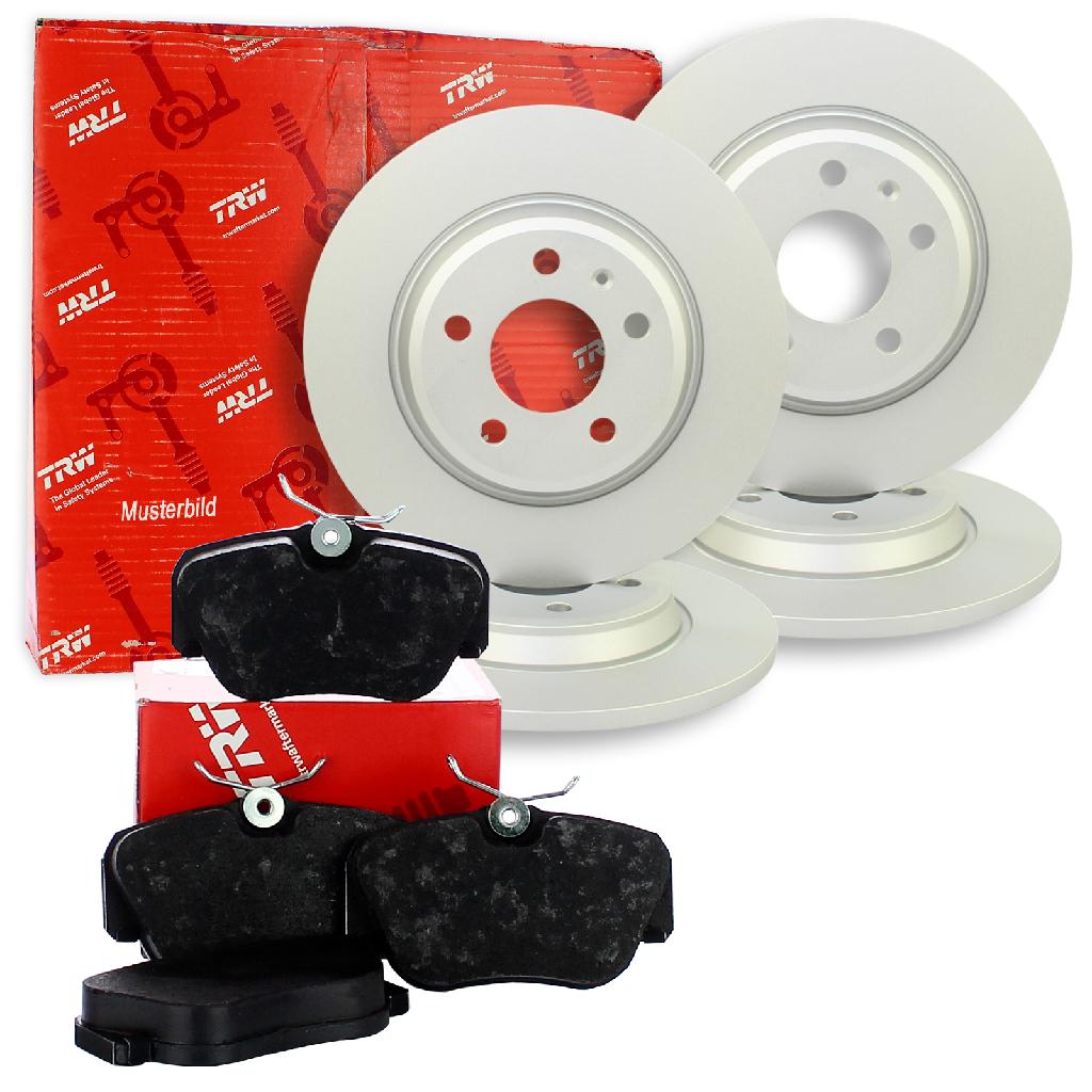 TRW Bremsbelagsatz, Scheibenbremse GDB1399 + Bremsscheibe DF1599 + Bremsbelagsatz, Scheibenbremse GDB317 + Bremsscheibe DF4088S