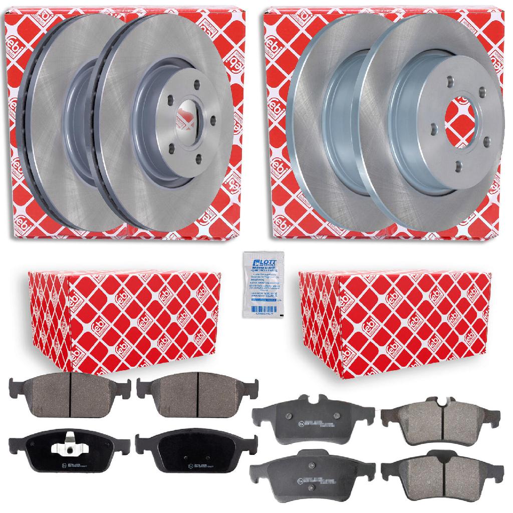 FEBI BILSTEIN Bremsbelagsatz, Scheibenbremse 116226 + Bremsscheibe 39689 + Bremsbelagsatz, Scheibenbremse 16718 + Bremsscheibe 24566