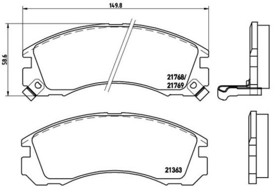 BREMBO Bremsscheibe 09.A738.1X + Bremsbelagsatz, Scheibenbremse P 54 017X Bild BREMBO Bremsscheibe 09.A738.1X + Bremsbelagsatz, Scheibenbremse P 54 017X