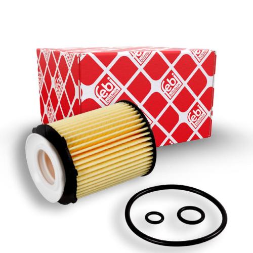 FEBI BILSTEIN Motoröl 32938 + Ölfilter 101653 + Motoröl 32936 + Luftfilter 48519 + Filter, Innenraumluft 105817 Bild FEBI BILSTEIN Motoröl 32938 + Ölfilter 101653 + Motoröl 32936 + Luftfilter 48519 + Filter, Innenraumluft 105817