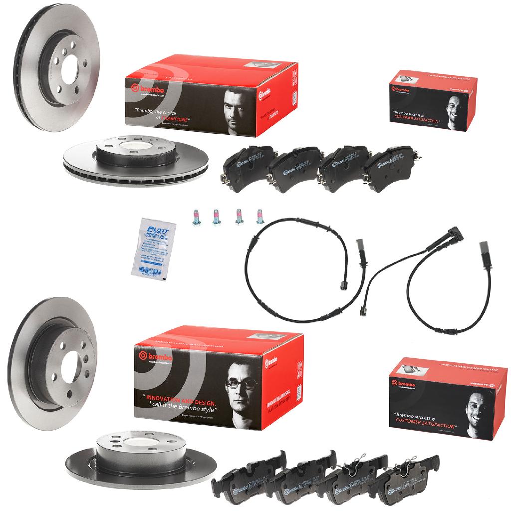 BREMBO Bremsbelagsatz, Scheibenbremse P 06 092 + Bremsscheibe 08.C352.11 + Warnkontakt, Bremsbelagverschleiß A 00 509 + Warnkontakt, Bremsbelagverschleiß A 00 507 + Bremsbelagsatz, Scheibenbremse P 06 094 + Bremsscheibe 09.C349.11
