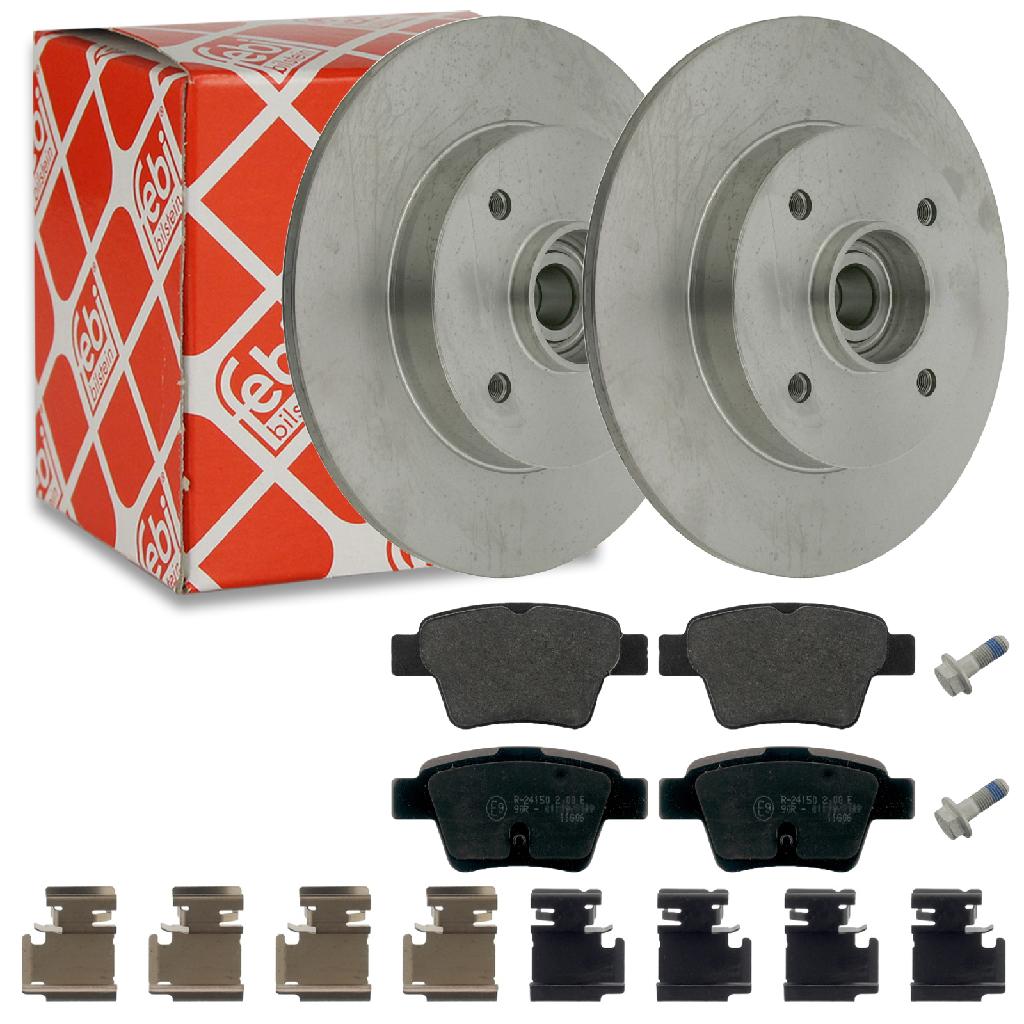 FEBI BILSTEIN Bremsscheibe 27201 + Bremsbelagsatz, Scheibenbremse 16813