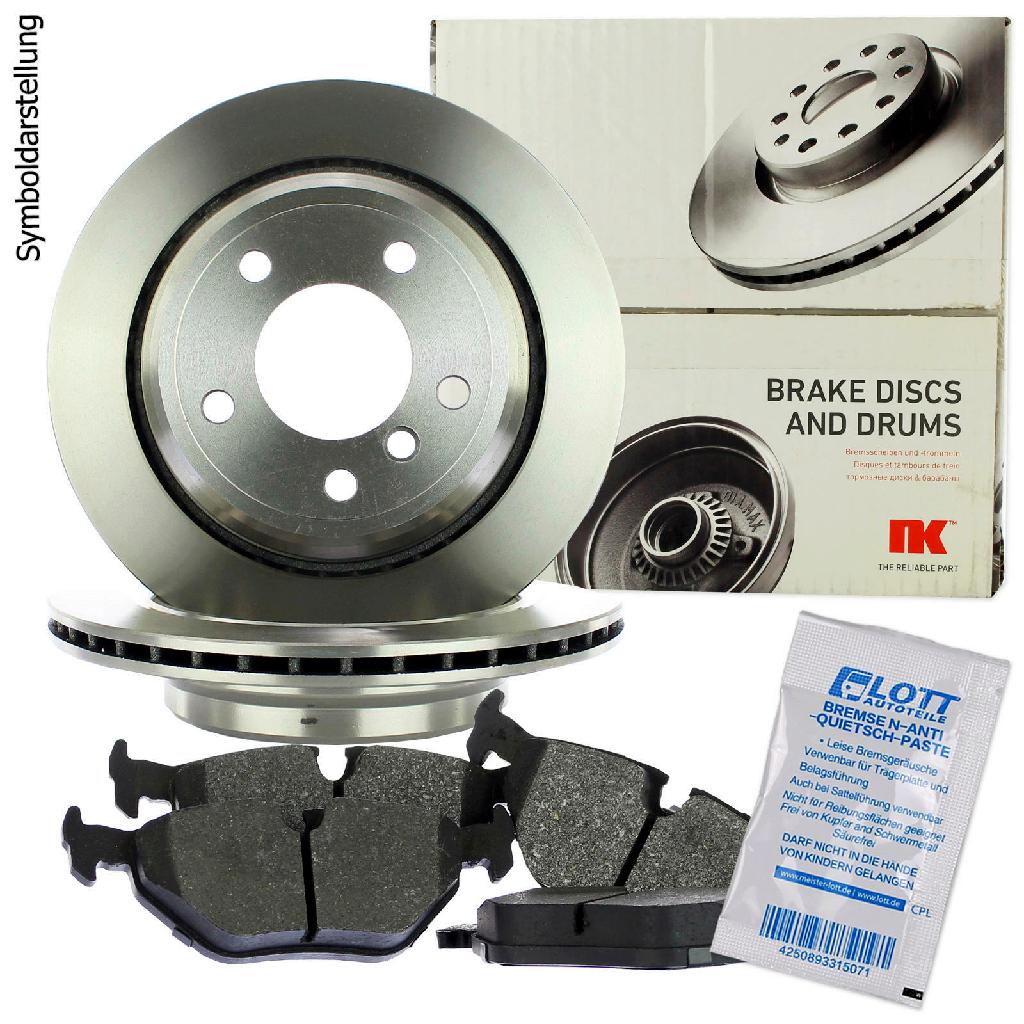 NK Bremsscheibe 204832 + Bremsbelagsatz, Scheibenbremse 224812 + Bremsbelagsatz, Scheibenbremse 224806 + Bremsscheibe 204833