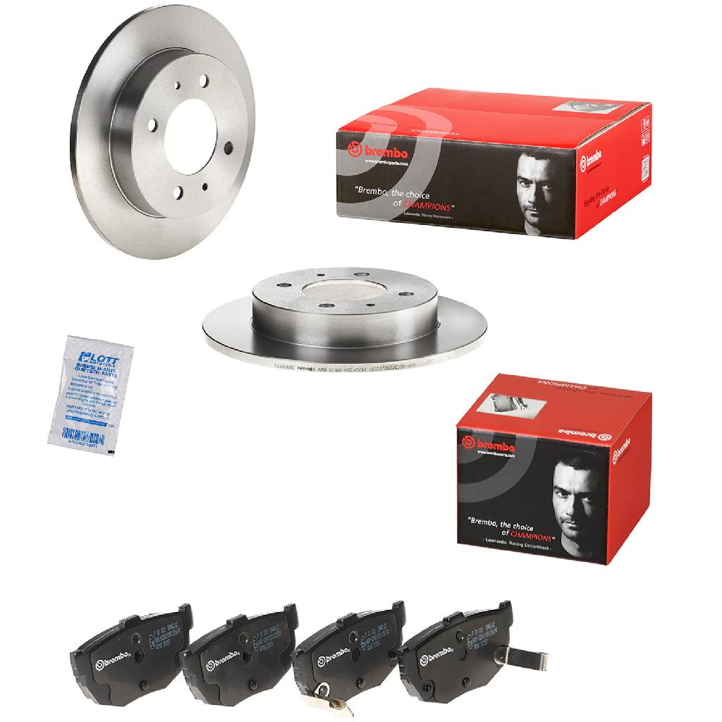 BREMBO Bremsbelagsatz, Scheibenbremse P 30 003 + Bremsscheibe 08.9081.10