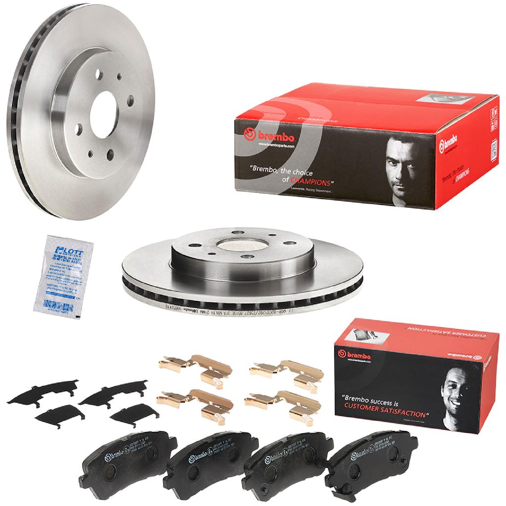 BREMBO Bremsbelagsatz, Scheibenbremse P 16 013 + Bremsscheibe 09.B524.10