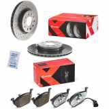 BREMBO Bremsscheibe 09.9167.1X + Bremsbelagsatz, Scheibenbremse P 85 072X