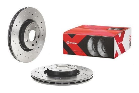 BREMBO Bremsscheibe 09.4939.2X + Bremsbelagsatz, Scheibenbremse P 23 077X Bild BREMBO Bremsscheibe 09.4939.2X + Bremsbelagsatz, Scheibenbremse P 23 077X