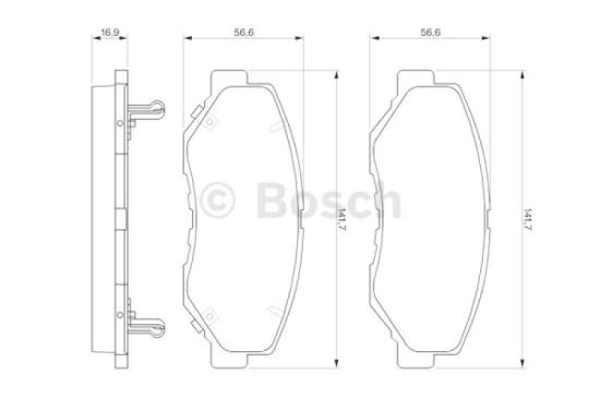 BOSCH Bremsbelagsatz, Scheibenbremse 0 986 424 809 + Bremsscheibe 0 986 479 365 Bild BOSCH Bremsbelagsatz, Scheibenbremse 0 986 424 809 + Bremsscheibe 0 986 479 365
