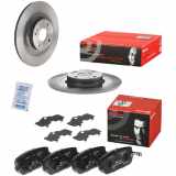 BREMBO Bremsscheibe 08.D224.11 + Bremsbelagsatz, Scheibenbremse P 49 044