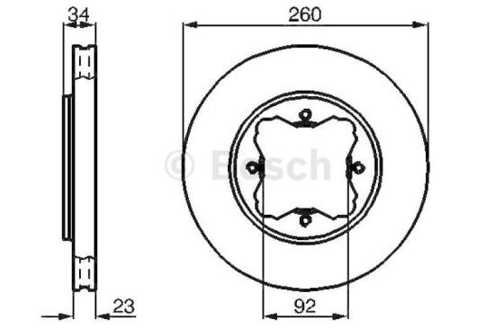 BOSCH Bremsscheibe 0 986 478 568 + Bremsbelagsatz, Scheibenbremse 0 986 424 289 Bild BOSCH Bremsscheibe 0 986 478 568 + Bremsbelagsatz, Scheibenbremse 0 986 424 289