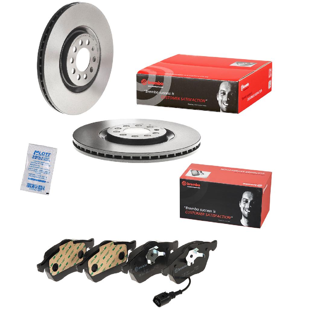 BREMBO Bremsbelagsatz, Scheibenbremse P 85 045 + Bremsscheibe 09.7880.11