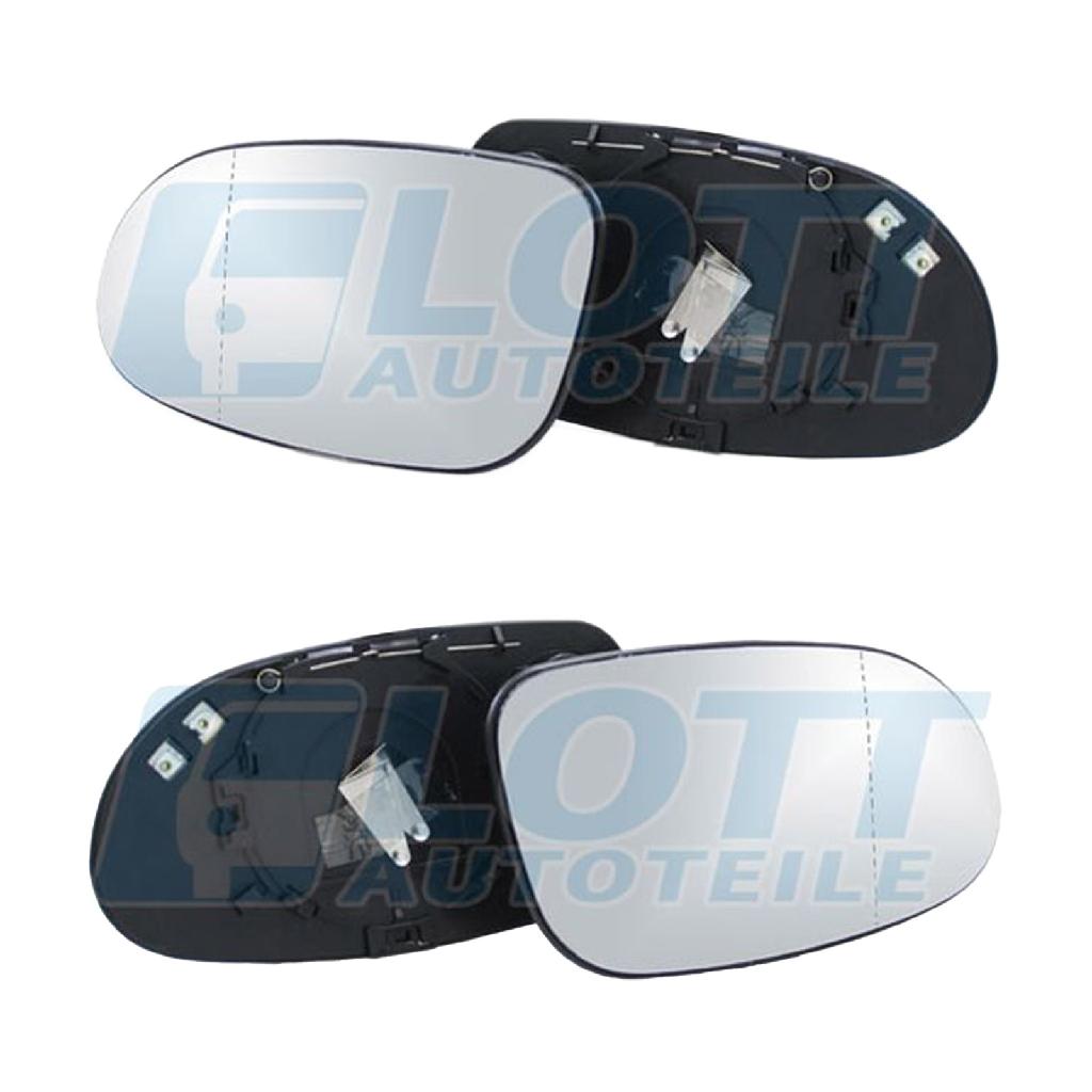 JOHNS Spiegelglas, Außenspiegel 50 51 38-80 + Spiegelglas, Außenspiegel 50 51 37-80
