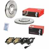 BREMBO Bremsbelagsatz, Scheibenbremse P 85 045 + Bremsscheibe 09.6747.10