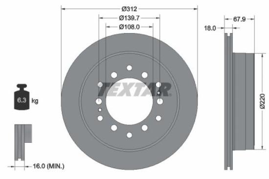 TEXTAR Bremsscheibe 92223903 + Bremsbelagsatz, Scheibenbremse 2402403 + Bremsbelagsatz, Scheibenbremse 2194701 + Bremsscheibe 92231003 Bild TEXTAR Bremsscheibe 92223903 + Bremsbelagsatz, Scheibenbremse 2402403 + Bremsbelagsatz, Scheibenbremse 2194701 + Bremsscheibe 92231003