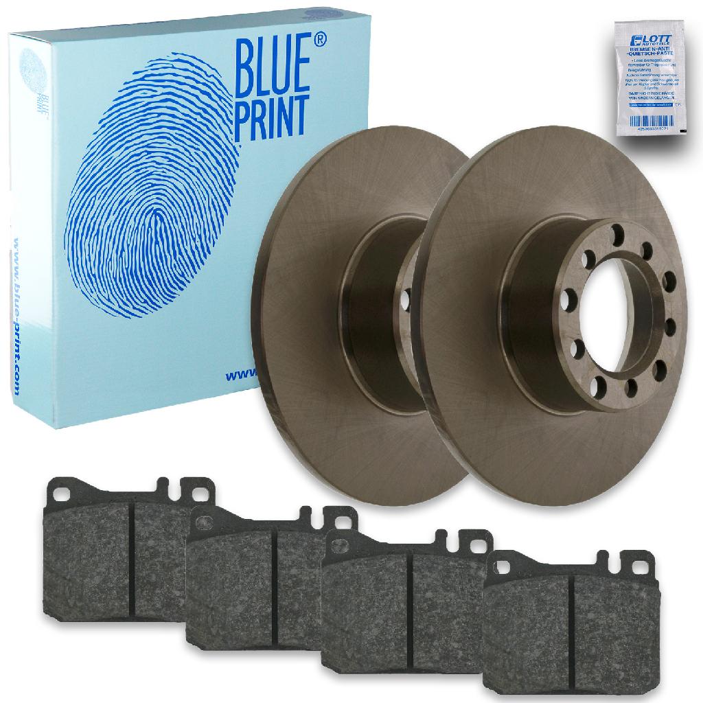 BLUE PRINT Bremsbelagsatz, Scheibenbremse ADU174262 + Bremsscheibe ADU174378