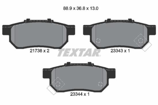 TEXTAR Bremsscheibe 92077900 + Bremsbelagsatz, Scheibenbremse 2173801 Bild TEXTAR Bremsscheibe 92077900 + Bremsbelagsatz, Scheibenbremse 2173801