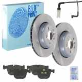 FEBI BILSTEIN Warnkontakt, Bremsbelagverschleiß 23025 BLUE PRINT Bremsscheibe ADB114369 + Bremsbelagsatz, Scheibenbremse ADB114201