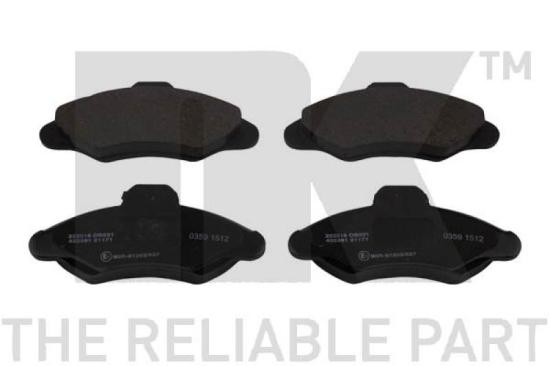 NK Bremsbelagsatz, Scheibenbremse 222518 + Bremsscheibe 202528 Bild NK Bremsbelagsatz, Scheibenbremse 222518 + Bremsscheibe 202528