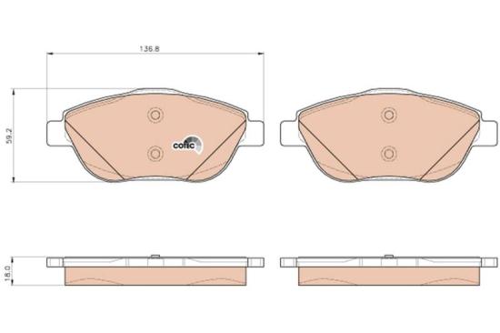 TRW Bremsscheibe DF4183 + Bremsbelagsatz, Scheibenbremse GDB1926 Bild TRW Bremsscheibe DF4183 + Bremsbelagsatz, Scheibenbremse GDB1926