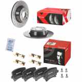 BREMBO Bremsscheibe 08.9769.1X + Bremsbelagsatz, Scheibenbremse P 85 073