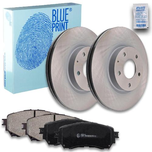 BLUE PRINT Bremsscheibe ADM543123 + Bremsbelagsatz, Scheibenbremse ADM542106 Bild BLUE PRINT Bremsscheibe ADM543123 + Bremsbelagsatz, Scheibenbremse ADM542106