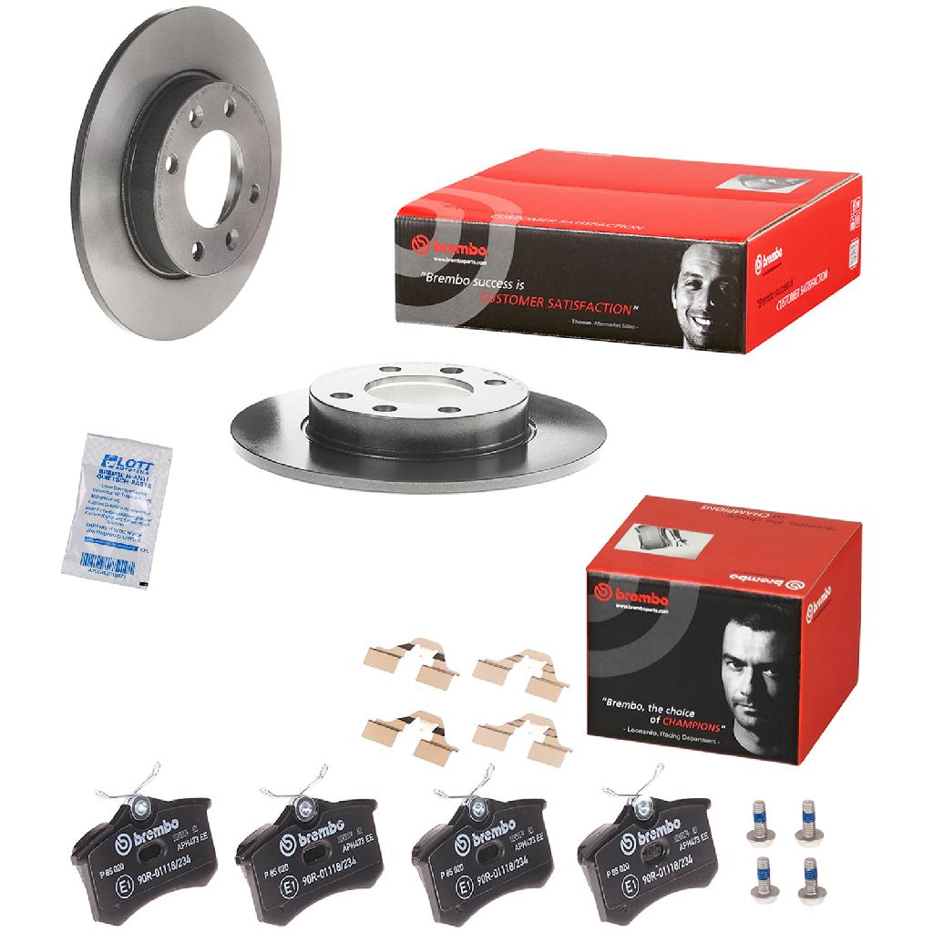 BREMBO Bremsbelagsatz, Scheibenbremse P 85 020 + Bremsscheibe 08.9719.11