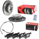 BREMBO Bremsbelagsatz, Scheibenbremse P 06 070 + Warnkontakt, Bremsbelagverschleiß A 00 473 + Bremsscheibe 09.C114.1X
