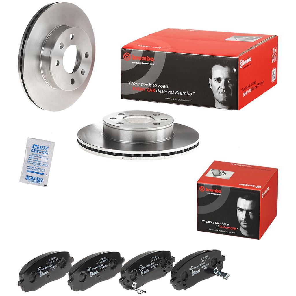 BREMBO Bremsscheibe 09.9503.10 + Bremsbelagsatz, Scheibenbremse P 30 032