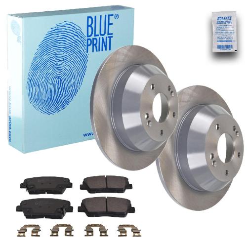 BLUE PRINT Bremsbelagsatz, Scheibenbremse ADG042126 + Bremsscheibe ADG043159 Bild BLUE PRINT Bremsbelagsatz, Scheibenbremse ADG042126 + Bremsscheibe ADG043159