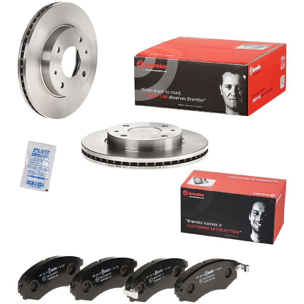 BREMBO Bremsscheibe 09.A258.10 + Bremsbelagsatz, Scheibenbremse P 30 022