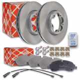 FEBI BILSTEIN Bremsbelagsatz, Scheibenbremse 16955 + Bremsscheibe 104495