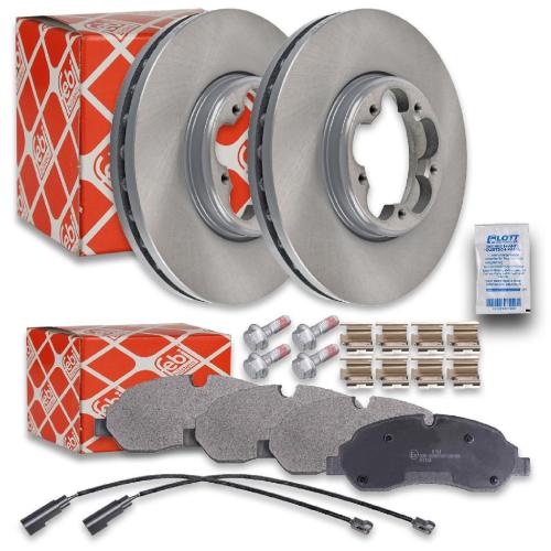 FEBI BILSTEIN Bremsbelagsatz, Scheibenbremse 16955 + Bremsscheibe 104495 Bild FEBI BILSTEIN Bremsbelagsatz, Scheibenbremse 16955 + Bremsscheibe 104495