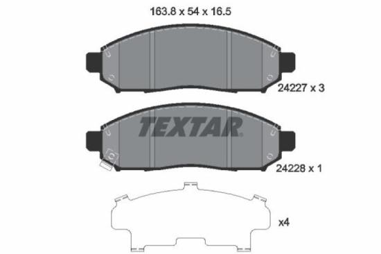 TEXTAR Bremsscheibe 92199603 + Bremsbelagsatz, Scheibenbremse 2422701 Bild TEXTAR Bremsscheibe 92199603 + Bremsbelagsatz, Scheibenbremse 2422701