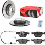 BREMBO Warnkontakt, Bremsbelagverschleiß A 00 213 + Bremsbelagsatz, Scheibenbremse P 06 040X + Bremsscheibe 09.A259.1X