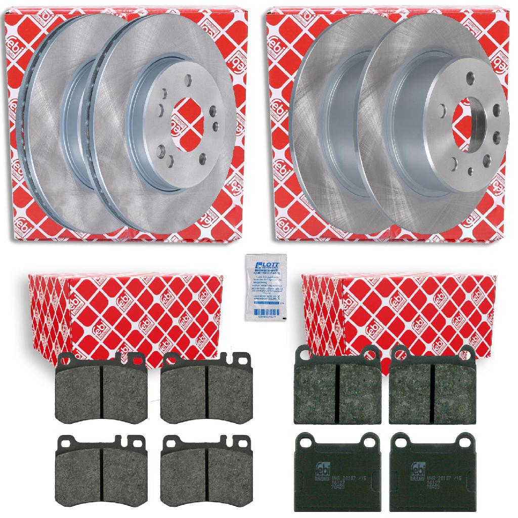 FEBI BILSTEIN Bremsbelagsatz, Scheibenbremse 16246 + Bremsscheibe 08506 + Bremsbelagsatz, Scheibenbremse 16127 + Bremsscheibe 05230