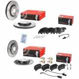 BREMBO Bremsscheibe 08.A759.11 + Bremsscheibe 09.B970.11 + Bremsbelagsatz, Scheibenbremse P 85 118 + Bremsbelagsatz, Scheibenbremse P 85 145