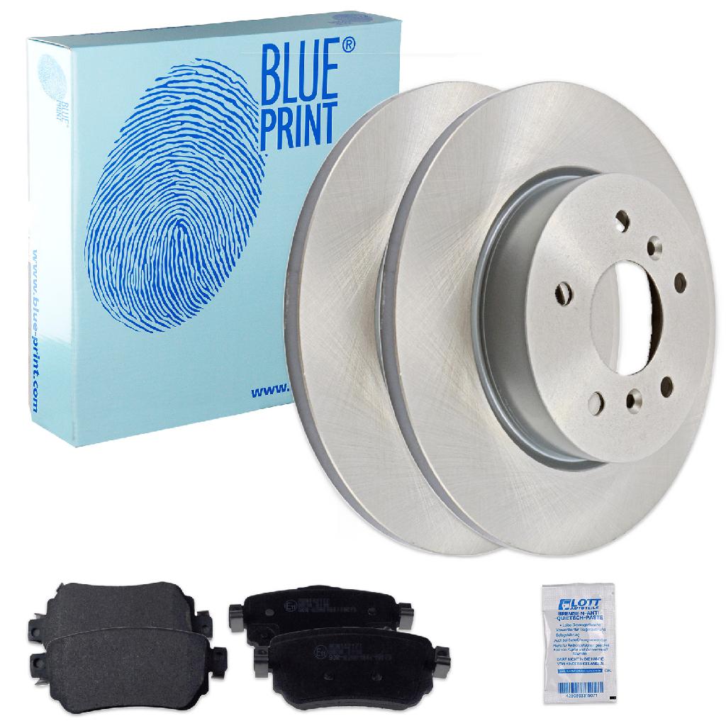 BLUE PRINT Bremsbelagsatz, Scheibenbremse ADN142177 + Bremsscheibe ADN143177