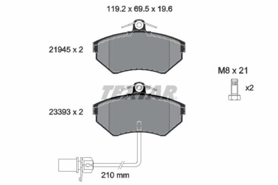 TEXTAR Bremsscheibe 92083505 + Bremsscheibe 92088503 + Bremsbelagsatz, Scheibenbremse 2194504 + Bremsbelagsatz, Scheibenbremse 2114401 Bild TEXTAR Bremsscheibe 92083505 + Bremsscheibe 92088503 + Bremsbelagsatz, Scheibenbremse 2194504 + Bremsbelagsatz, Scheibenbremse 2114401