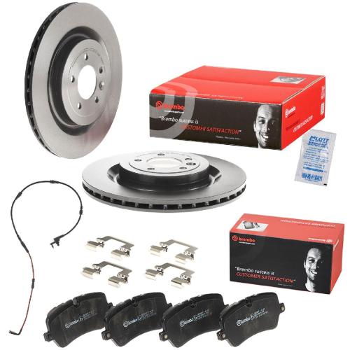 BREMBO Bremsscheibe 09.B504.11 + Warnkontakt, Bremsbelagverschleiß A 00 479 + Bremsbelagsatz, Scheibenbremse P 44 021 Bild BREMBO Bremsscheibe 09.B504.11 + Warnkontakt, Bremsbelagverschleiß A 00 479 + Bremsbelagsatz, Scheibenbremse P 44 021