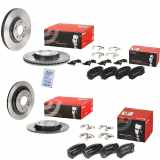 BREMBO Bremsbelagsatz, Scheibenbremse P 30 093 + Bremsscheibe 08.D882.11 + Bremsbelagsatz, Scheibenbremse P 30 068 + Bremsscheibe 09.D428.11