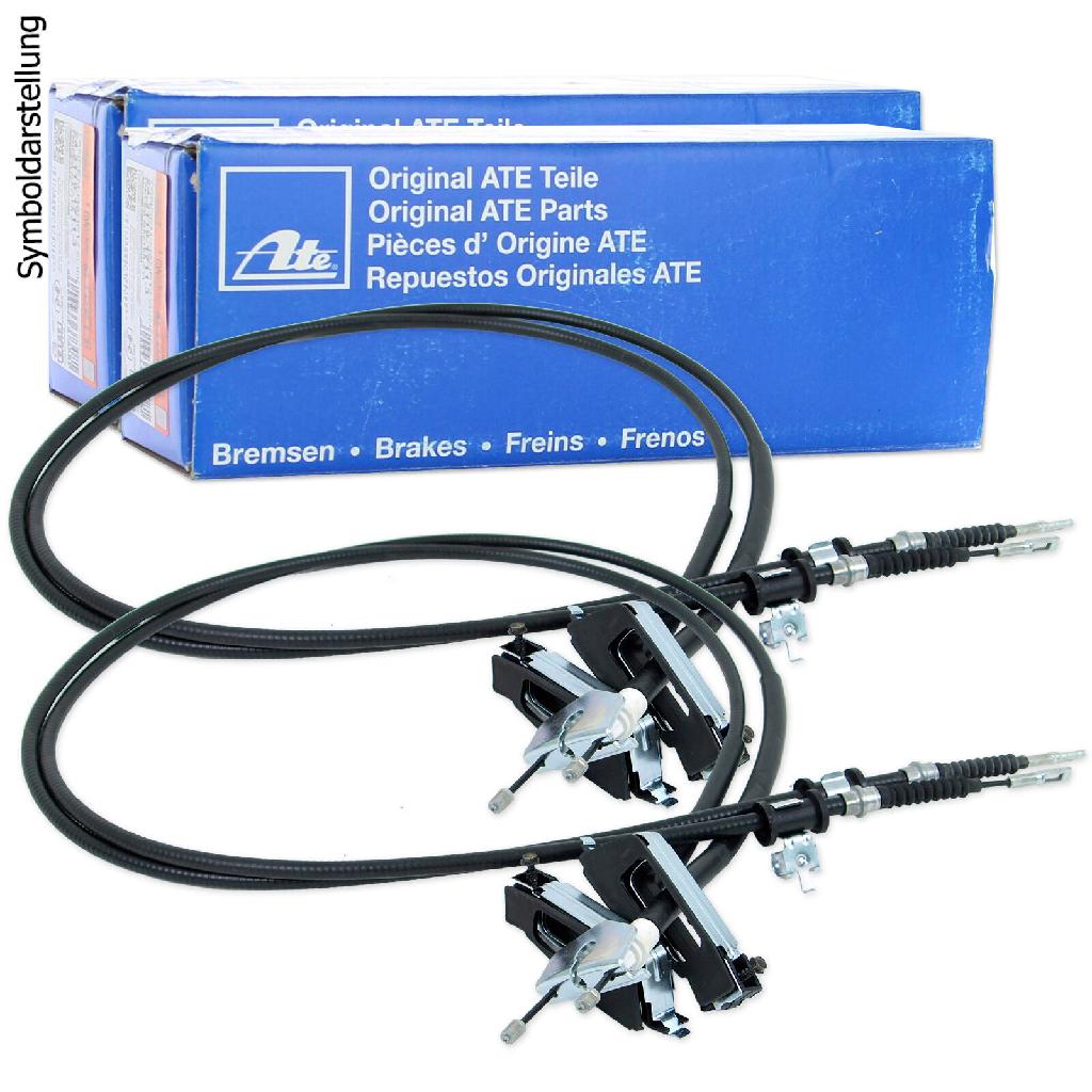 ATE Seilzug, Feststellbremse 24.3727-0743.2 + Seilzug, Feststellbremse 24.3727-0744.2